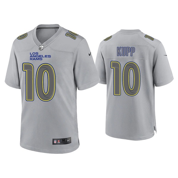Men's Los Angeles Rams #10 Cooper Kupp Gray Atmosphere Fashion Stitched Game Jersey